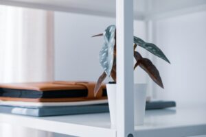 棚に仕舞った手帳のイメージ